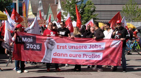 1. Mai Kundgebung zum Tag der Arbeit (Quelle: RTF.1)