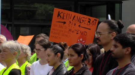 Warnstreik am Uniklinikum T&uuml;bingen (Quelle: RTF.1)