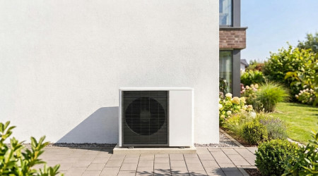 W&auml;rmepumpe Au&szlig;eneinheit (Quelle: KM/KI)
